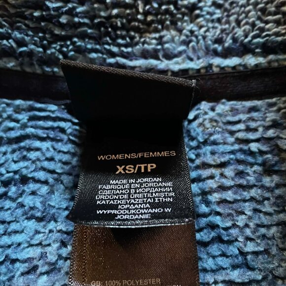 The North Face Jacket Fleece Osito 2 Teal Fuzzy Sweater Full Zip Womens Size S - Picture 5 of 6